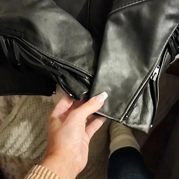 California Creations Leather Fringe Jacket - Picture 11 of 11